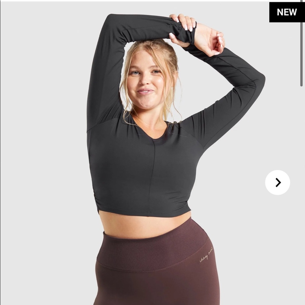 Whitney Simmons long sleeve crop top